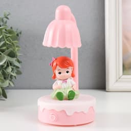 Фигурка светящаяся «Малыш или Малышка под лампой», полистоун, 8×8×16 см, МИКС