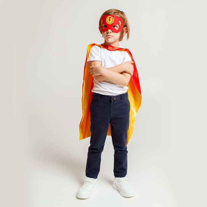 Карнавальный набор «Красная молния»: плащ и маска