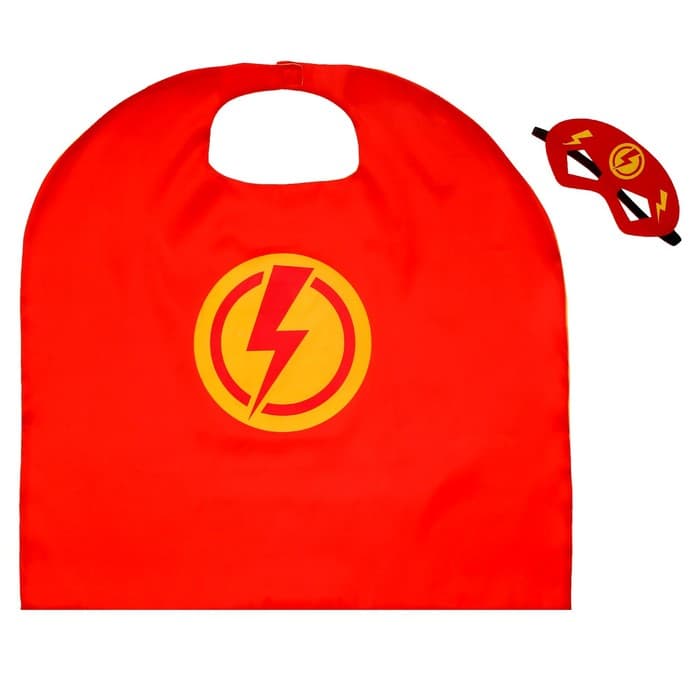 Карнавальный набор «Красная молния»: плащ и маска