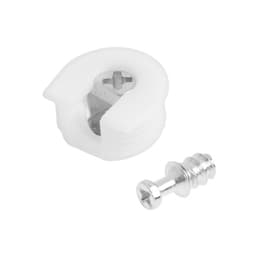 Стяжка мебельная ТУНДРА, 100 шт., белая