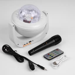 Световой прибор «Караоке» 20 см, динамик, микрофон, 5 В, свечение RGB