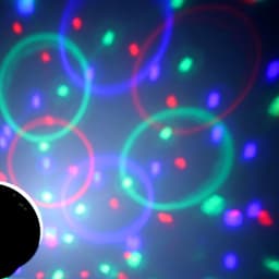 Садовый светильник «Диско-шар», уличный, на солнечной батарее, 13×6×13 см, 6 LED, пульт ДУ, свечение RGBW