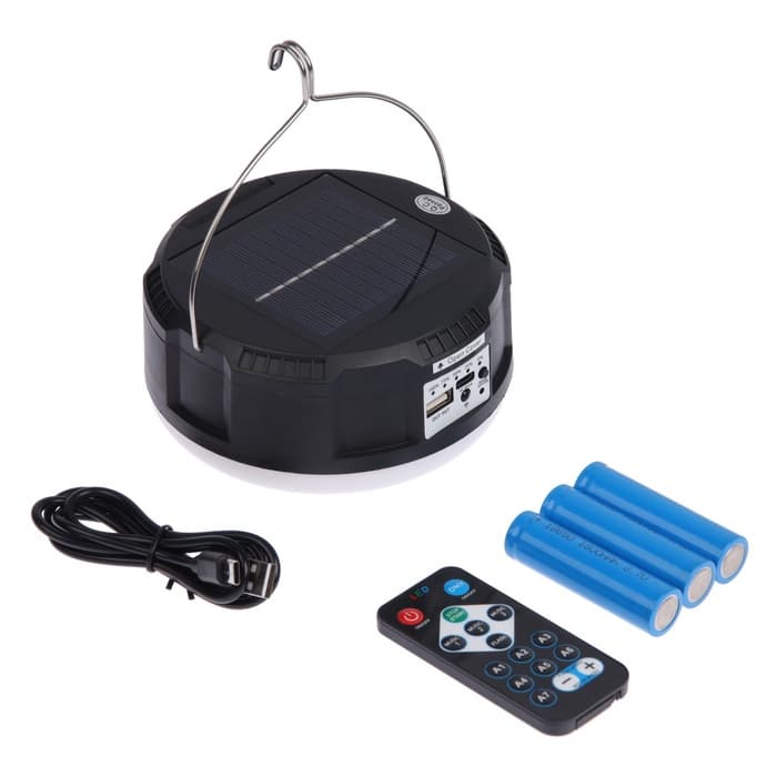 Садовый светильник «Диско-шар», уличный, на солнечной батарее, 13×6×13 см, 6 LED, пульт ДУ, свечение RGBW