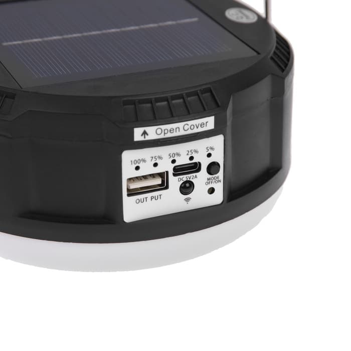 Садовый светильник «Диско-шар», уличный, на солнечной батарее, 13×6×13 см, 6 LED, пульт ДУ, свечение RGBW