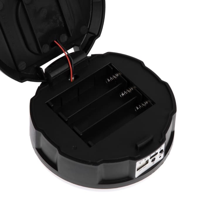 Садовый светильник «Диско-шар», уличный, на солнечной батарее, 13×6×13 см, 6 LED, пульт ДУ, свечение RGBW