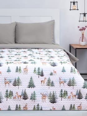 Покрывало 1.5-спальное «Этель» Forest miracle, 145×210 см, микрофибра
