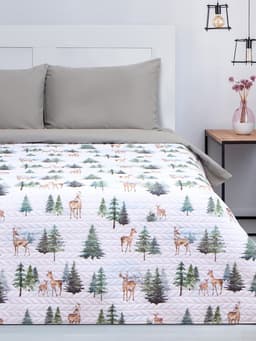 Покрывало 1.5-спальное «Этель» Forest miracle, 145×210 см, микрофибра