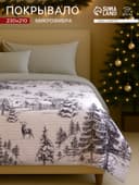 Покрывало евро «Этель» Winter forest, 230×210 см, микрофибра