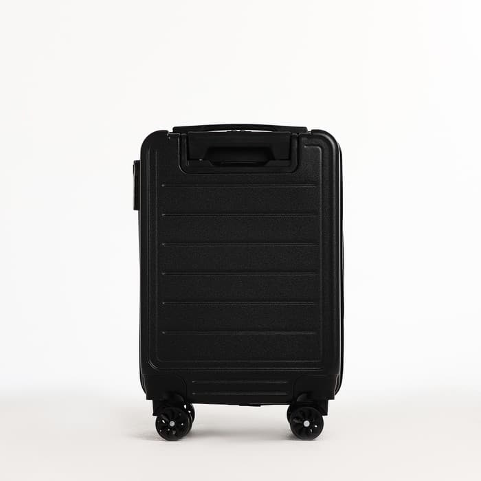 Чемодан детский 32 л (S), отдел на молнии, 4 колеса, цвет чёрный