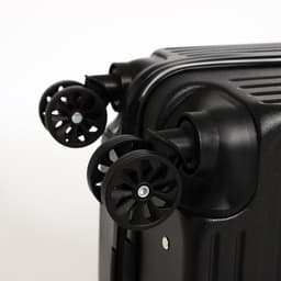 Чемодан детский 32 л (S), отдел на молнии, 4 колеса, цвет чёрный