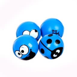 Мяч каучуковый «Смайлики», 2.7 см, цвета МИКС