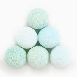 Бомбочки для ванны «Блестящего года», аромат свежей мяты, 6×20 г, Чистое счастье