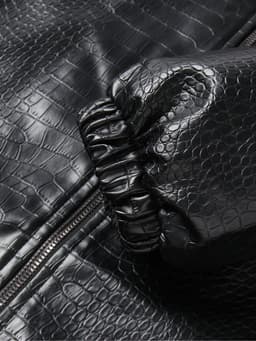 Жакет женский демисезонный MINAKU: Eco leather, чёрный, размер 44