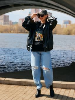 Жакет женский демисезонный MINAKU: Eco leather, чёрный, размер 44