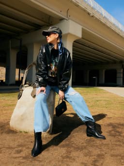 Жакет женский демисезонный MINAKU: Eco leather, чёрный, размер 44