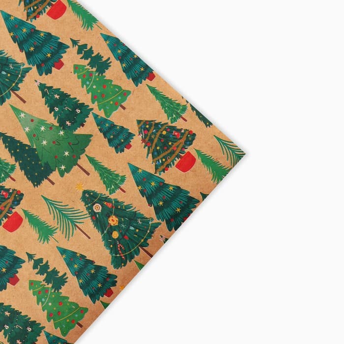 Бумага упаковочная бурый крафт «Исполнения желаний», 50 × 70 см