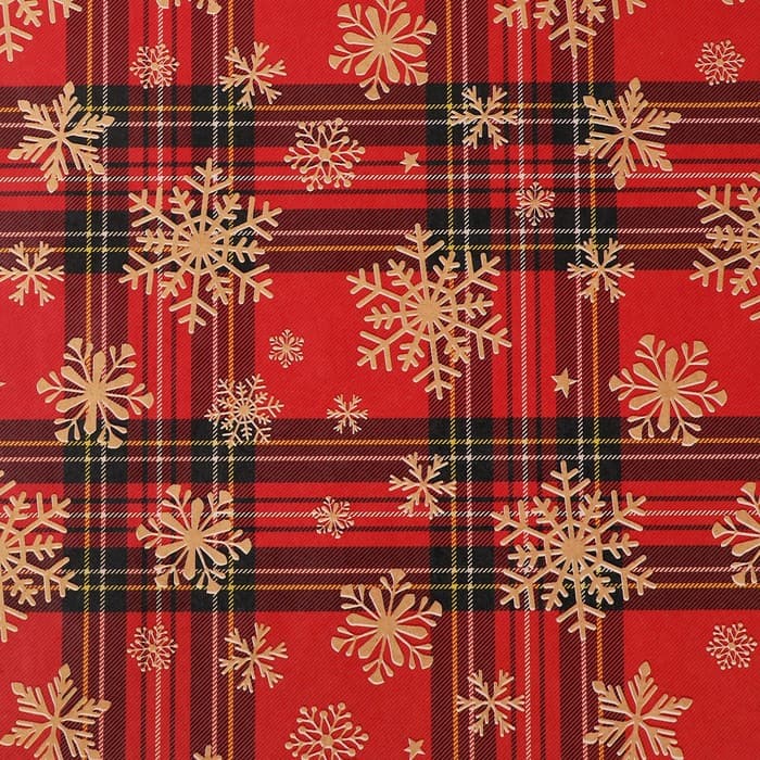 Бумага упаковочная бурый крафт «Новогодняя», 50 × 70 см