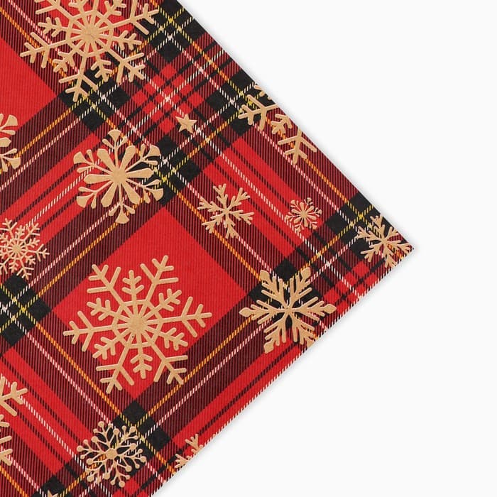Бумага упаковочная бурый крафт «Новогодняя», 50 × 70 см