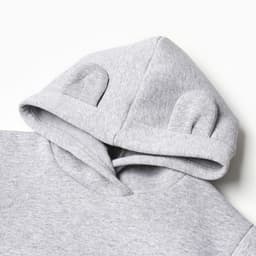 Худи для девочки, рост 92 см, серая меланж