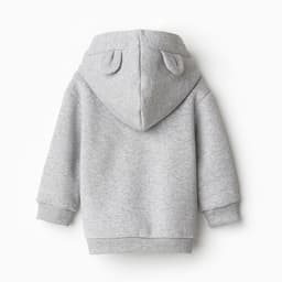 Худи для девочки, рост 92 см, серая меланж