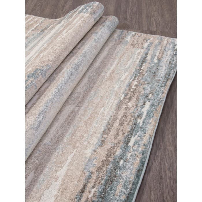 Ковёр прямоугольный Merinos Naturel, размер 150×300 см, бежевый/голубой