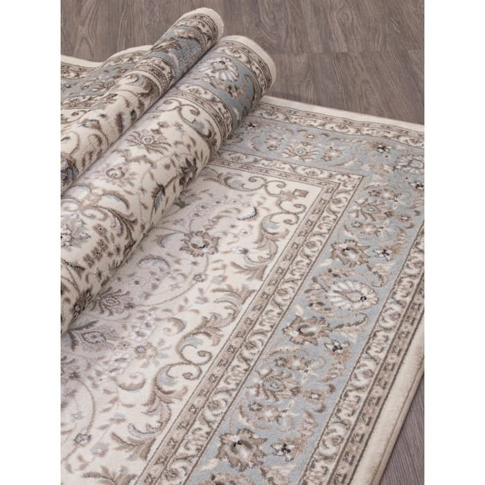 Ковёр прямоугольный Merinos Valencia Deluxe, размер 300×500 см, бежевый/голубой