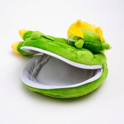 Кошелёк детский «Дракон», 8 см, плюшевый, зелёный