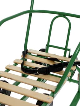 Санки детские с колёсами Nika Kids «Тимка 5 универсал», с ручкой, оливковые