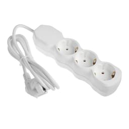 Удлинитель Luazon Lighting ECO, 3 розетки, 1.7 м, 16 А, 3500 Вт, ПВС 3×1 мм2, с заземлением