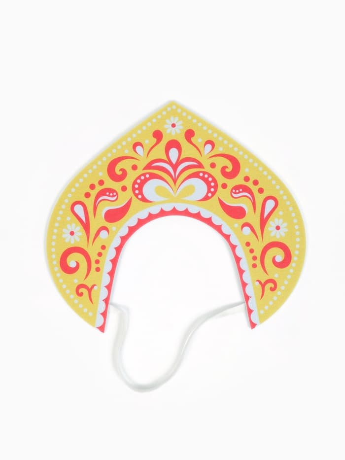 Ободок кокошник «Царица», фетр