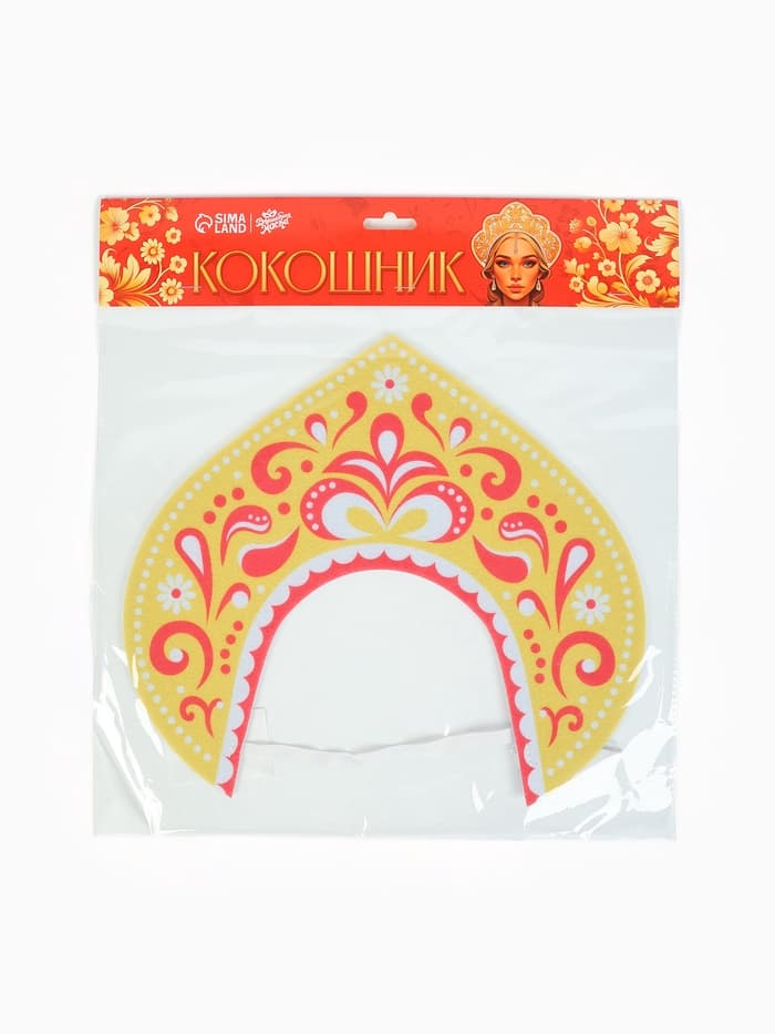 Ободок кокошник «Царица», фетр