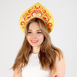 Ободок кокошник «Царица», фетр