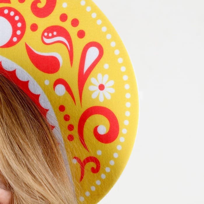 Ободок кокошник «Царица», фетр