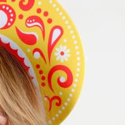 Ободок кокошник «Царица», фетр