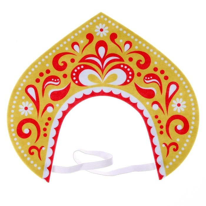 Ободок кокошник «Царица», фетр