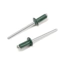 Заклёпки ТУНДРА krep, вытяжные, алюминий-сталь, 4×10 мм, темно-зеленые, 50 шт.