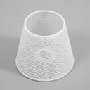 Абажур для люстры «Кружево» Е14 белый 15×15×13 см