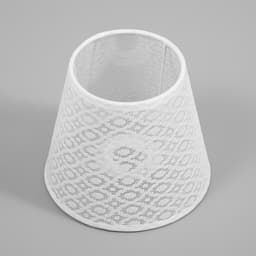 Абажур для люстры «Кружево» Е14 белый 15×15×13 см