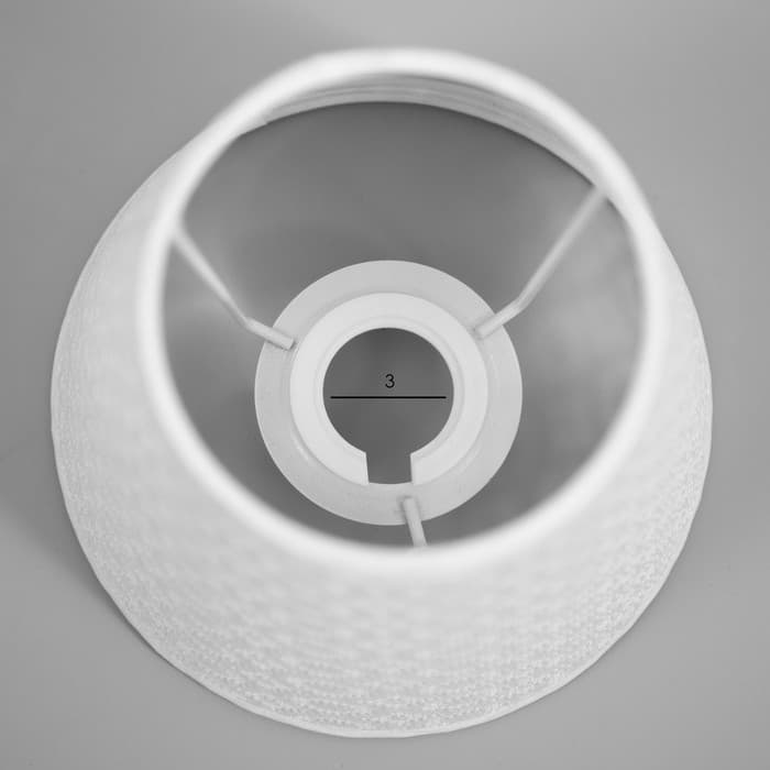 Абажур для люстры «Кружево» Е14 белый 15×15×13 см