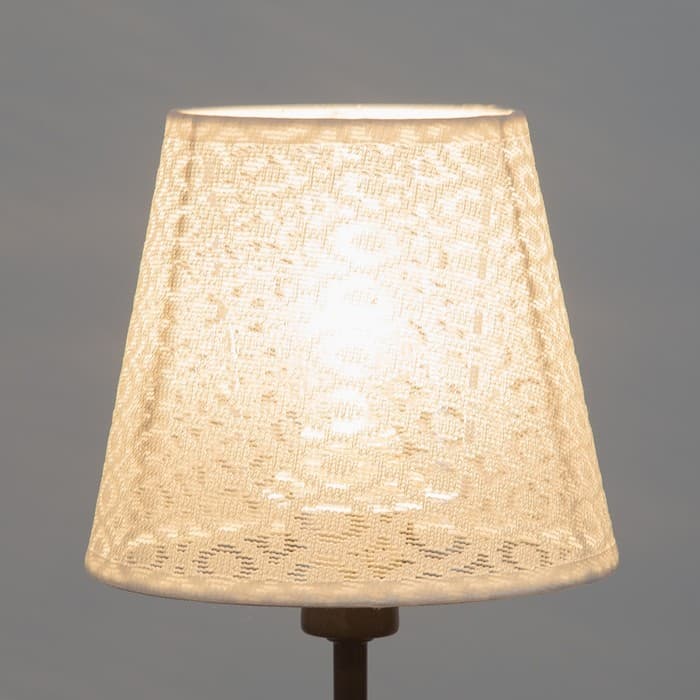 Абажур для люстры «Кружево» Е14 белый 15×15×13 см