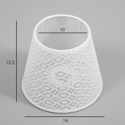 Абажур для люстры «Кружево» Е14 белый 15×15×13 см