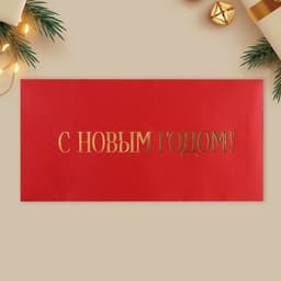 Набор подарочных конвертов «С Новым годом», 10 штук, тиснение, 22 х 11 см