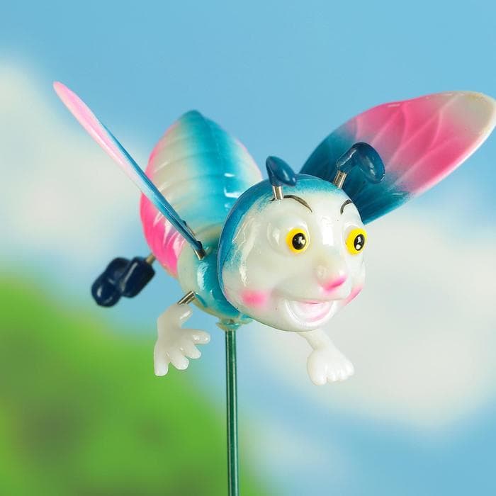 Штекер садовый «Весёлая пчёлка», 14×10 см, h=40 см, МИКС