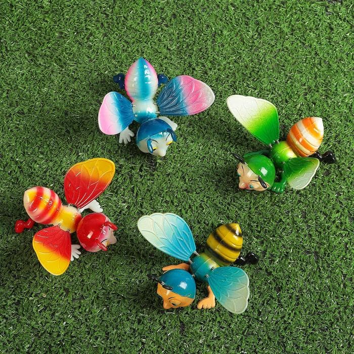 Штекер садовый «Весёлая пчёлка», 14×10 см, h=40 см, МИКС