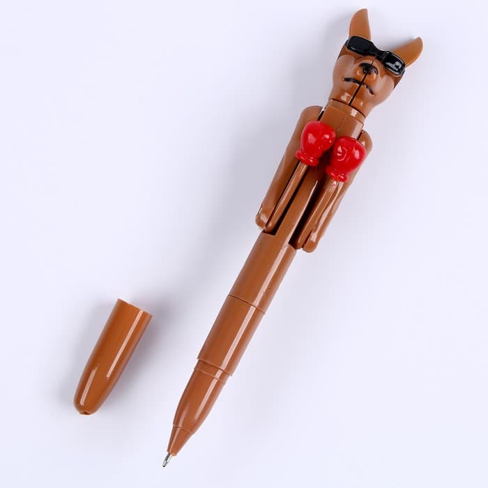 Ручка - прикол «Кенгуру», боксёр, синие чернила