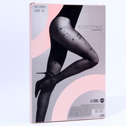 Колготки подростковые «Знаки зодиака», чёрные, рост 158-164 см