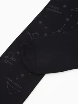 Колготки подростковые «Знаки зодиака», чёрные, рост 158-164 см