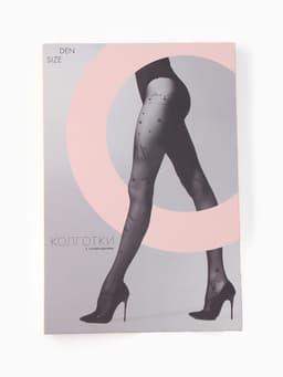 Колготки подростковые «Знаки зодиака», чёрные, рост 158-164 см