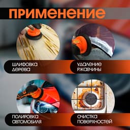 Аккумуляторная полировальная машина ТУНДРА, 1500 Вт, 12 В, 2500-5000 об/мин, 150 мм