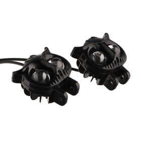 Фара светодиодная, Сова, 12 В, 15 Вт, 1080 лм, провод 56 см, светло-желтый, набор 2 шт.